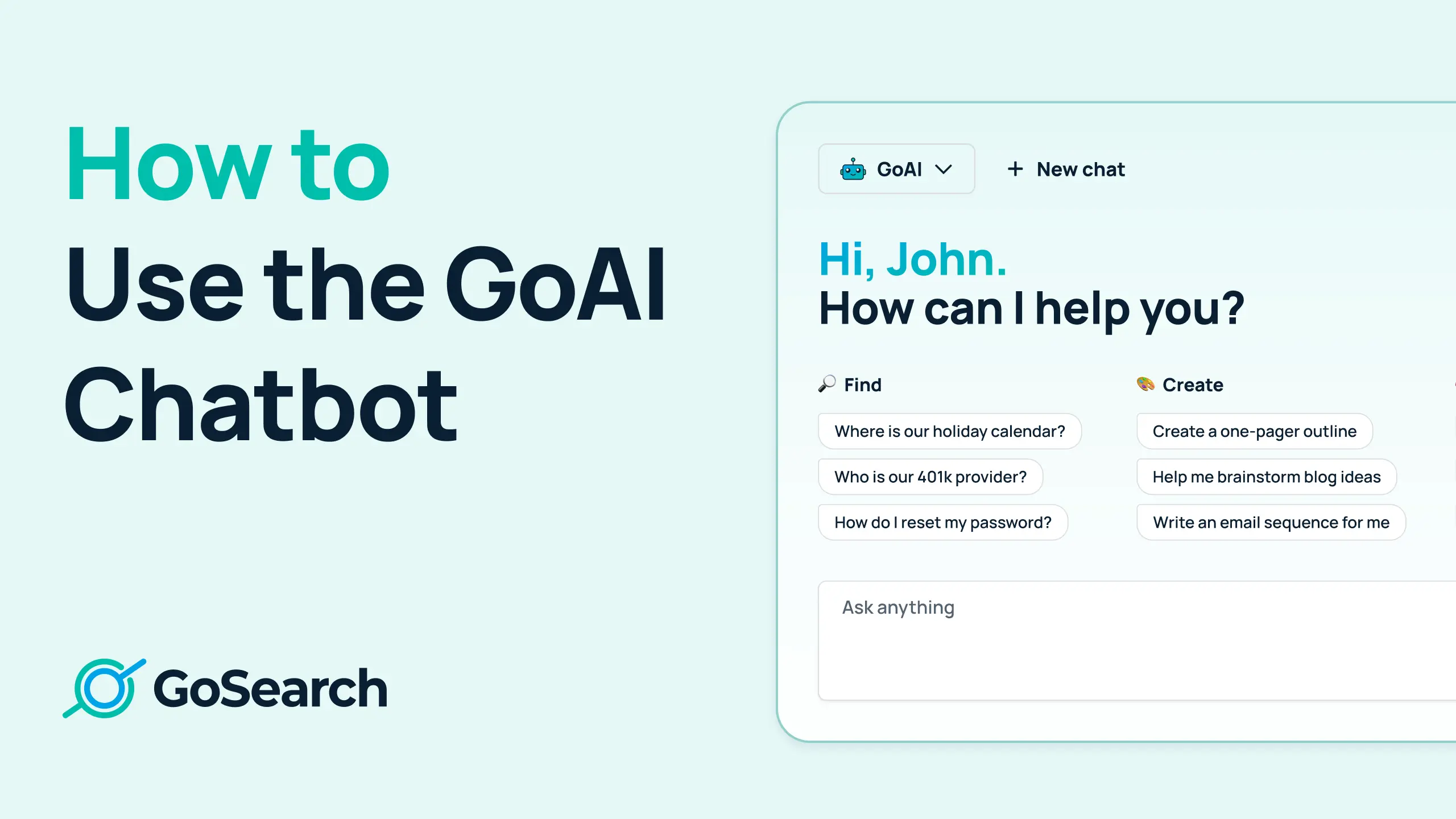 How to Use the GoSearch GoAI Chatbot for Quick Workplace Answers | Enterprise Search AI