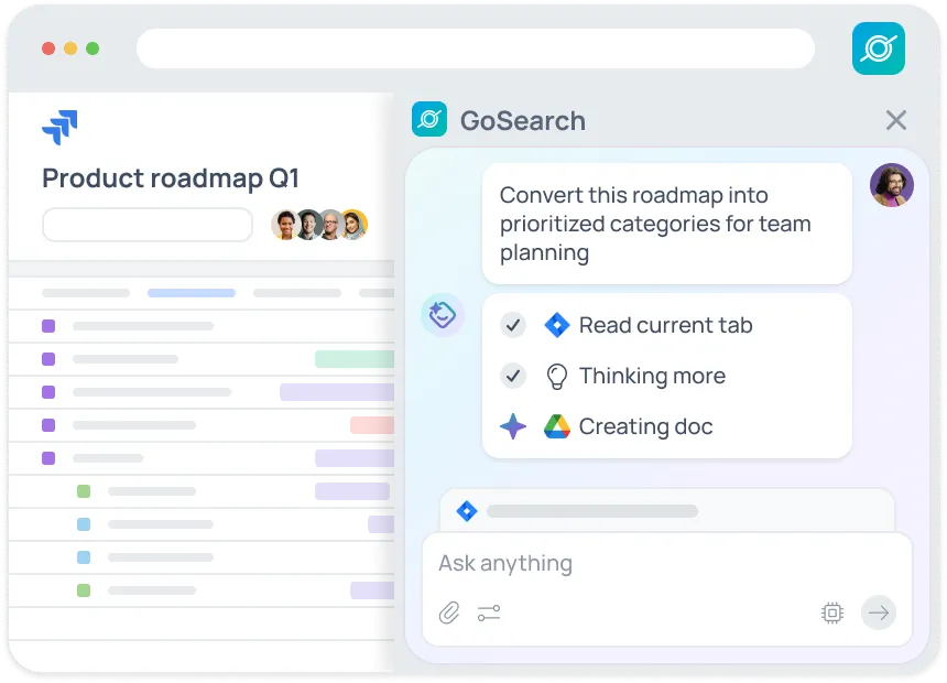 Get GoAI answers in the context of your current tab