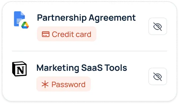 Sensitive data controls
