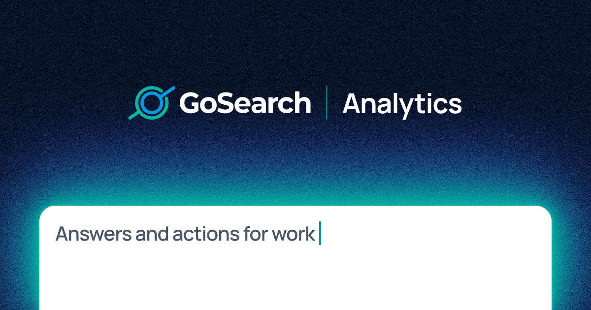 GoSearch | Enterprise Search Analytics